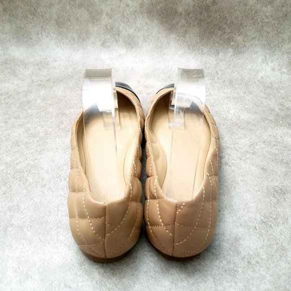 Ann Taylor Womens   Sz 8 M Tan  Slip On Quilted - Picture 6 of 9